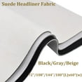 thumbnail image 2 of Hex Autoparts 144" x 60" 4 Yards Headliner Fabric Foam Backed Material Replace Sagging Upholstery Beige Suede Roo Headliner for Automotive/Home DIY Repair Replacement 60inch Width, 2 of 5