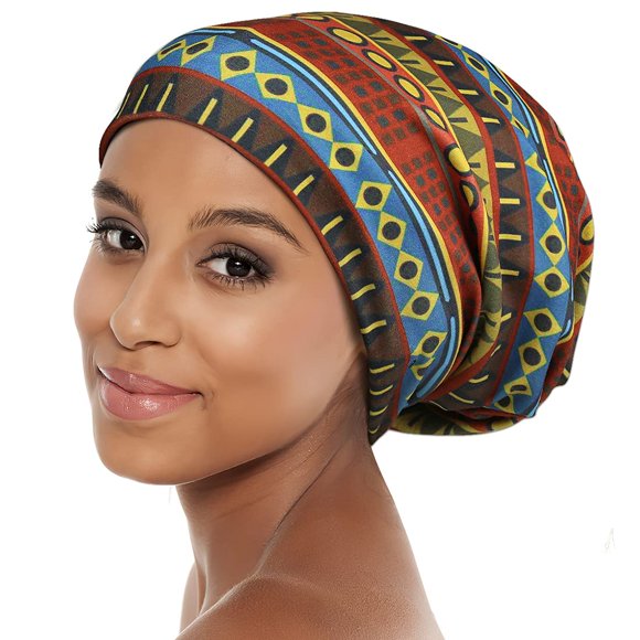 Envoltura de pelo rizado para mujer, gorro de bofetada nocturna, cubierta de cabeza Natural para pulir el cabello