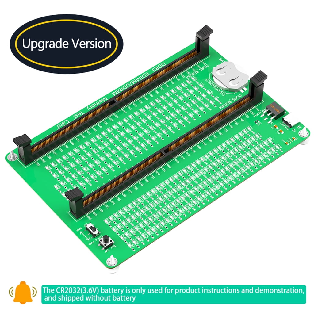 JZROCKER Memory Tester Memory Diagnostic Analyzers Desktop DDR5 RDIMM/UDIMM Tester Card Board for Desktop Servers Computers