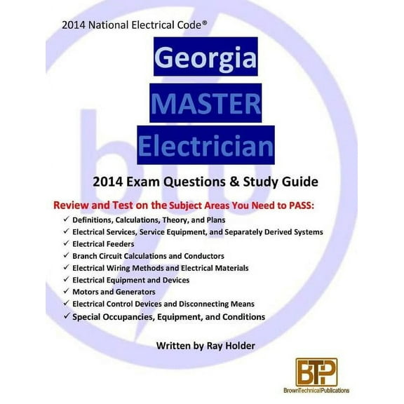 Georgia 2014 Master Electrician Study Guide (Paperback)