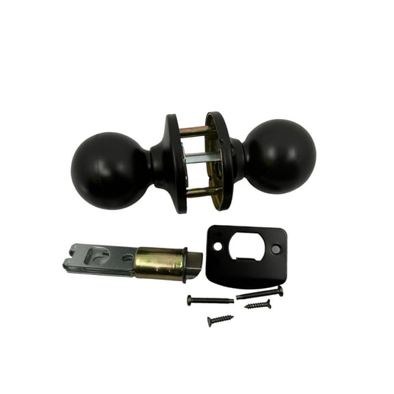 Mobile Home Home Parts Direct Ball Passage Lockset for Interior Doors, Matte Black