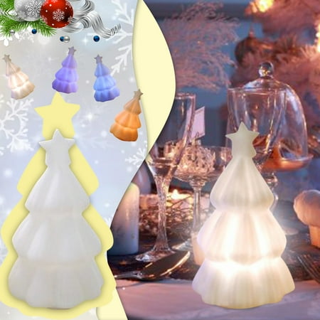 

BTJX Christmas decoration Christmas - Colorful LED Gradient Christmas Night Decoration Light Tree Enamel Color Decoration & Hangs