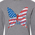 thumbnail image 4 of Inktastic Patriotic Butterfly Long Sleeve T-Shirt, 4 of 5