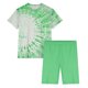 thumbnail image 5 of Conjunto de Pijama de las Mujeres de Manga Corta Sólida de Lechuga Y Pantalones Cortos de 2 Piezas de Poliéster, Pijama Suelto Casual para el Verano, 5 of 6