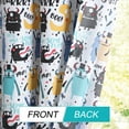 thumbnail image 7 of PiccoCasa Window Curtain Panels Set of 2 for Kids'Bedroom, 42"x63", Monster Pattern, 7 of 7