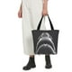 thumbnail image 5 of Fotbe Black And White Shark Bolsa de Playa con Estampado, Bolsa de Hombro, Bolsa de Mano Espaciosa, Bolsa de Viaje Ligera, Bolsa de Compras Versátil, 5 of 6