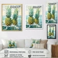 thumbnail image 4 of Designart "Blissful Juicy Pineapple III" Pineapples Floater Framed Canvas Wall Art, 4 of 5