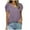 Purple, variant on Aoochasliy Womens Blouses Short Sleeve Loose Casual V-Neck Solid Casual T-shirt Dressy Tunic Shirts