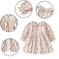 thumbnail image 3 of MXIEZI Baby Girls Corduroy Dresses Newborn A-Line Swing Sundress Long Sleeve Casual Floral Dress for 6 Months- 3 Years, 3 of 9