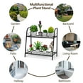 thumbnail image 6 of 2-tier Patio Metal Plant Stand, 6 of 9