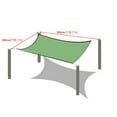 thumbnail image 3 of Jubipavy Sun Shade Sails Canopy Green Sunshade Rectangle Shade Sails for Swimming Pool Patio Garden Outdoor 6.56' × 6.56' , 6.56' × 13.12' , 9.84' × 9.84', 3 of 5