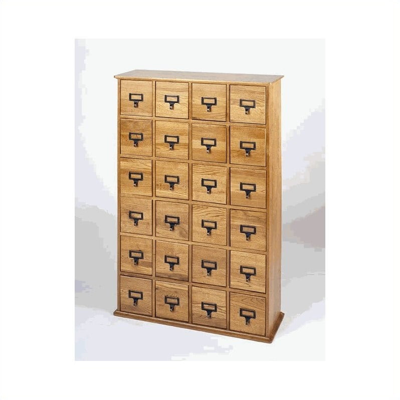 Leslie Dame 40" 24Drawer Storage in Oak