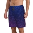 thumbnail image 2 of Cauagu Neon Glitter Print Men's Swim Trunks,Hawaiian Bathing Suit Swimsuits Beach Shorts with Pockets for Men Quick Dry Swimming Board Shorts-X-Large, 2 of 6