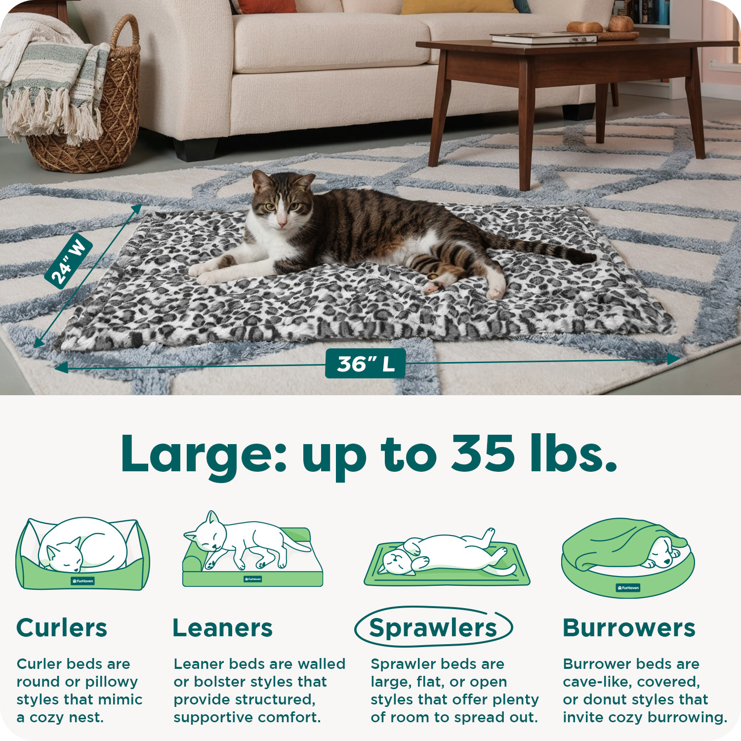 FurHaven ThermaNAP Self-Warming Cat Mat & Dog Bed photo 3