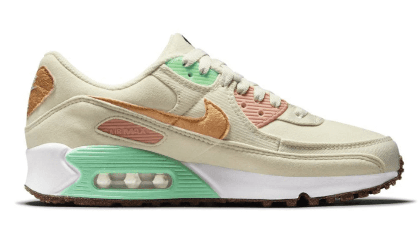 Nike Womens Air Max 90 LX Happy Pineapple Running Shoes (9) - Walmart.com