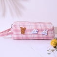 thumbnail image 5 of Bolígrafo lápiz papelería bolsa/canvas pequeña bolsa de lápiz estudiantes papelería bolsa cremallera Bagpink, 5 of 5