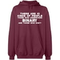 thumbnail image 2 of OXI Hoodie Sweatshirt - Understand Binary Math, Basic Casual Hoodie for Men's and Women Fleece Hoodie Long Sleeve - Maroon Medium, 2 of 3