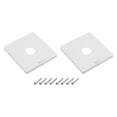 thumbnail image 1 of Ojal Pared Placa PC Decoración Pared Panel con 0.8 Pulgadas Cable Paso Única Salida Placa Montajes Blanco para Bajo-Voltaje Cables Paquete de 2, 1 of 4