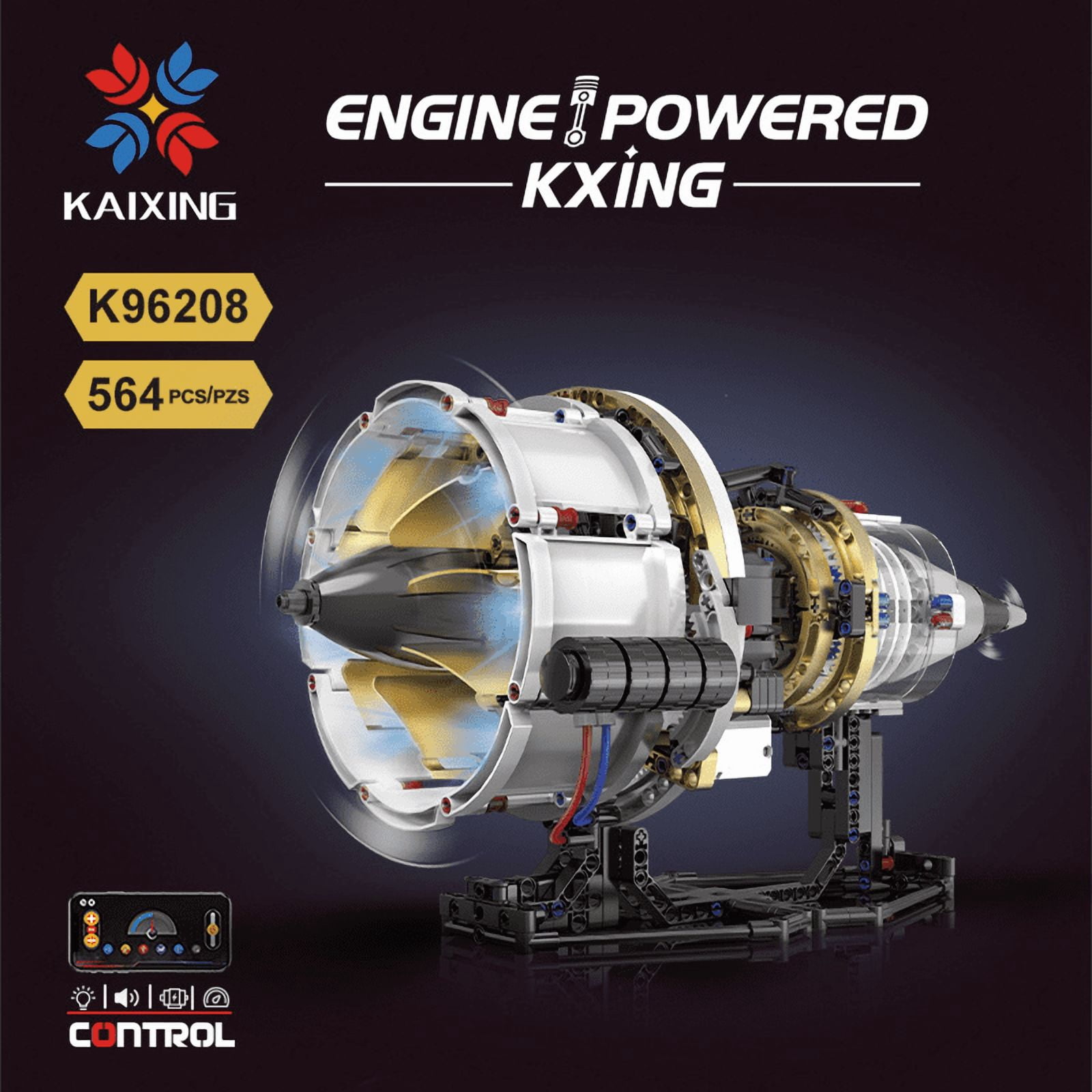 V8 Engine Building Blocks Sets, V8 Engine Model Kit That Runs, MOC Scale Model Kit with Battery and Motor, Build Your Own MOC Mini V8 Engine Model Toy, Construction Toys Gifts for Men Friends Couple