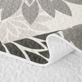 thumbnail image 5 of Manfei Vintage Floral Dahlia Twin Quilt Set 2 Pieces,Rustic Botanical Twin Coverlet Set,1 Bedspread and 1 Pillowcase, 5 of 7