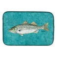 thumbnail image 1 of Carolines Treasures 8720DDM Striped Bass Fish Dish Drying Mat, 1 of 1