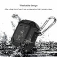 thumbnail image 4 of for AirPods Case, Silicone Rugged Armor Protective Cover with Keychain Hooks Earbuds Wireless Charging Case, Accessories Apple AirPods 1 & 2, Black MatteFront LED Visible (Black Matte), 4 of 4