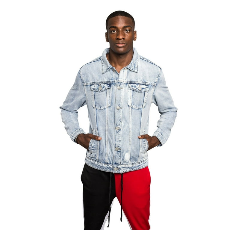 Walmart denim best sale jacket mens