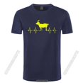 thumbnail image 1 of Camiseta Goat Heartbeat 2022 Camiseta Goat Lover Country Chicken Goat Camiseta clásica de verano con cuello redondo para hombre de algodón puro, 1 of 5