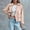 Pink, variant on SwiftWear Women Double Breasted Cropped Trench Coat Relaxed Fit Work Office Crop Jacket With Pocket​, Pink