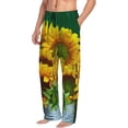 thumbnail image 6 of Naloa Sunflowers in Bucket Pajama Pants Men, PJ Bottoms, Sleep & Lounge Pants-X-Large, 6 of 6