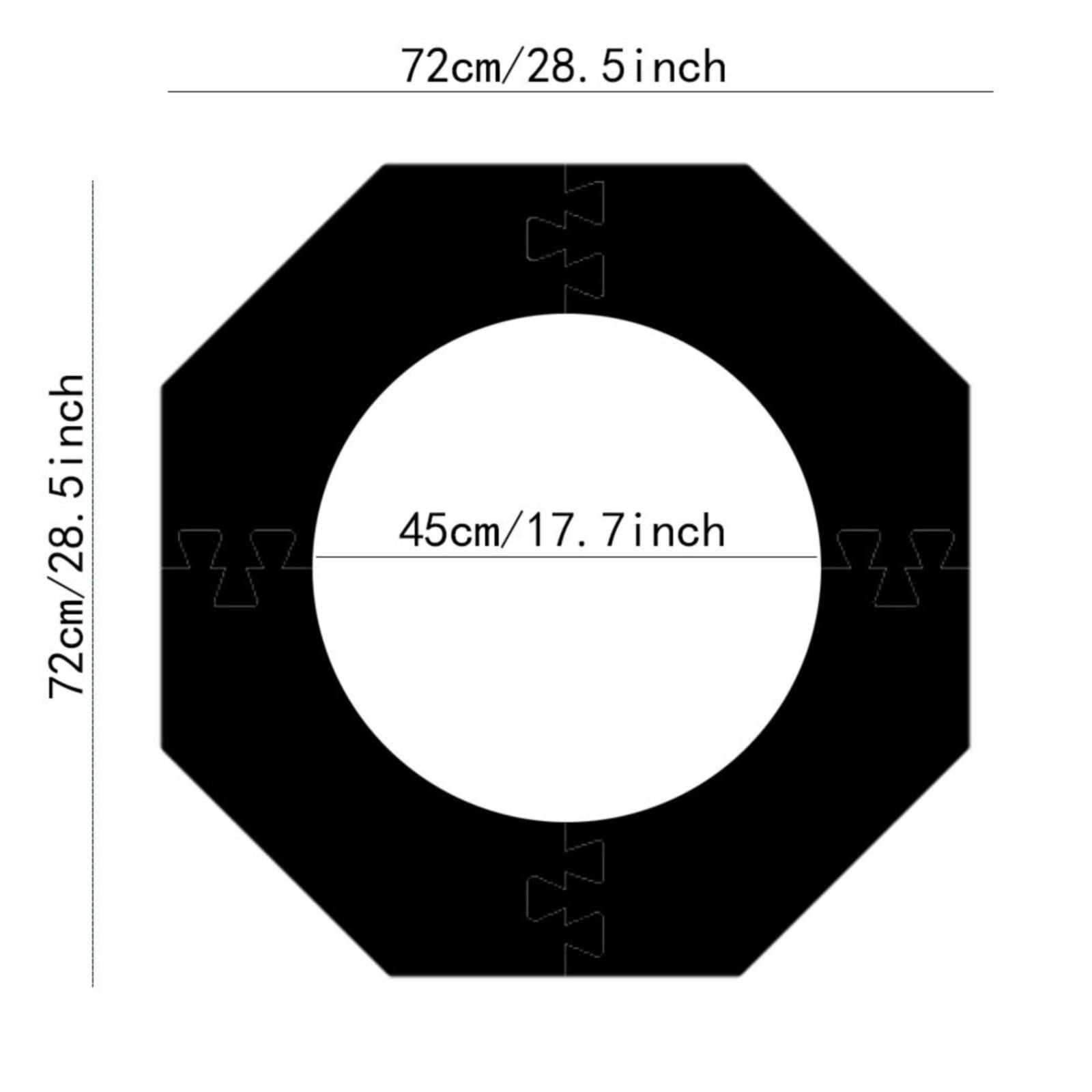 XUYAN 4pc Dartboard Surround Wall Protector Black Red Blue Three Sizes Dartboard Surround Wall Protector Black Dartboard Backboard Protector for Dart Board Area Backer Dart Board Backing