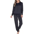 thumbnail image 2 of Honeydew Ladies' Fleece 2 PC Pajama Set Size: M, Color: Navy, 2 of 4