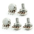 thumbnail image 1 of Unique Bargains 5pcs 5K ohm 6mm Dia Shaft Type B Single Turn Taper Rotary Potentiometer, 1 of 1