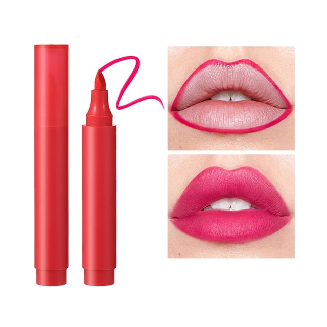 Lip Stain Hydrating And Formula Color Look Longlasting All Day Wear Lip Color Proof Natural Finish Precise Chisel Tip Marker Berry 5Ml, Lip Liner