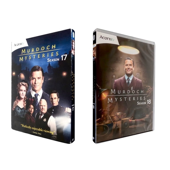 Murdoch Mysteries: The Complete Seasons 17 and 18 DVD Set (New & Sealed)