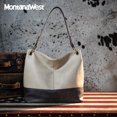 thumbnail image 3 of Bolso Montana West MWC-047GY Grande de Cuero Vegano Hobo, 3 of 6