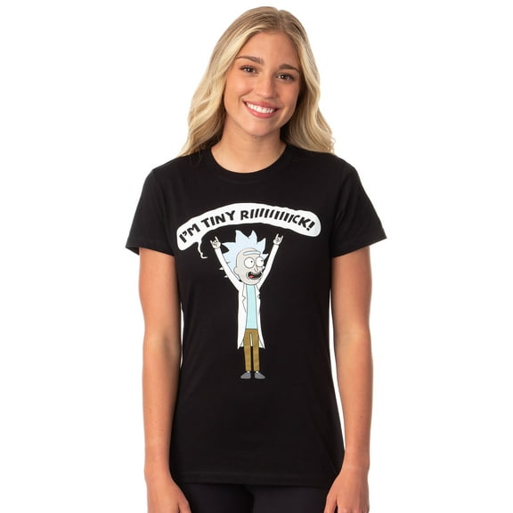 Rick and Morty Women's I'm Tiny Rick Comedy Character T-Shirt