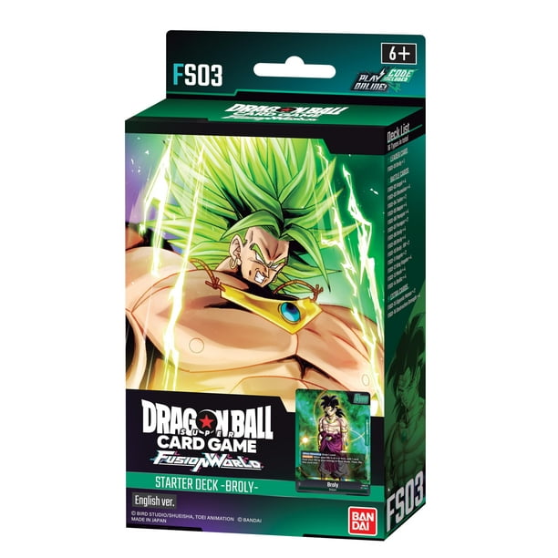 Baraja de inicio Dragon Ball Super TCG Fusion World Broly