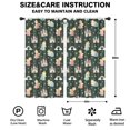 thumbnail image 2 of Blackout Kids Curtains,Dark Green Princess Castle Rainbow Pattern Childrens Insulated Curtains Set Of 2,Bedroom Essentials,Toddler Room Decor 42"x84", 2 of 5