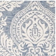 thumbnail image 5 of SAFAVIEH Micro-Loop Jaydon Damask Floral Wool Area Rug, Blue/Ivory, 5' x 5' Square, 5 of 7