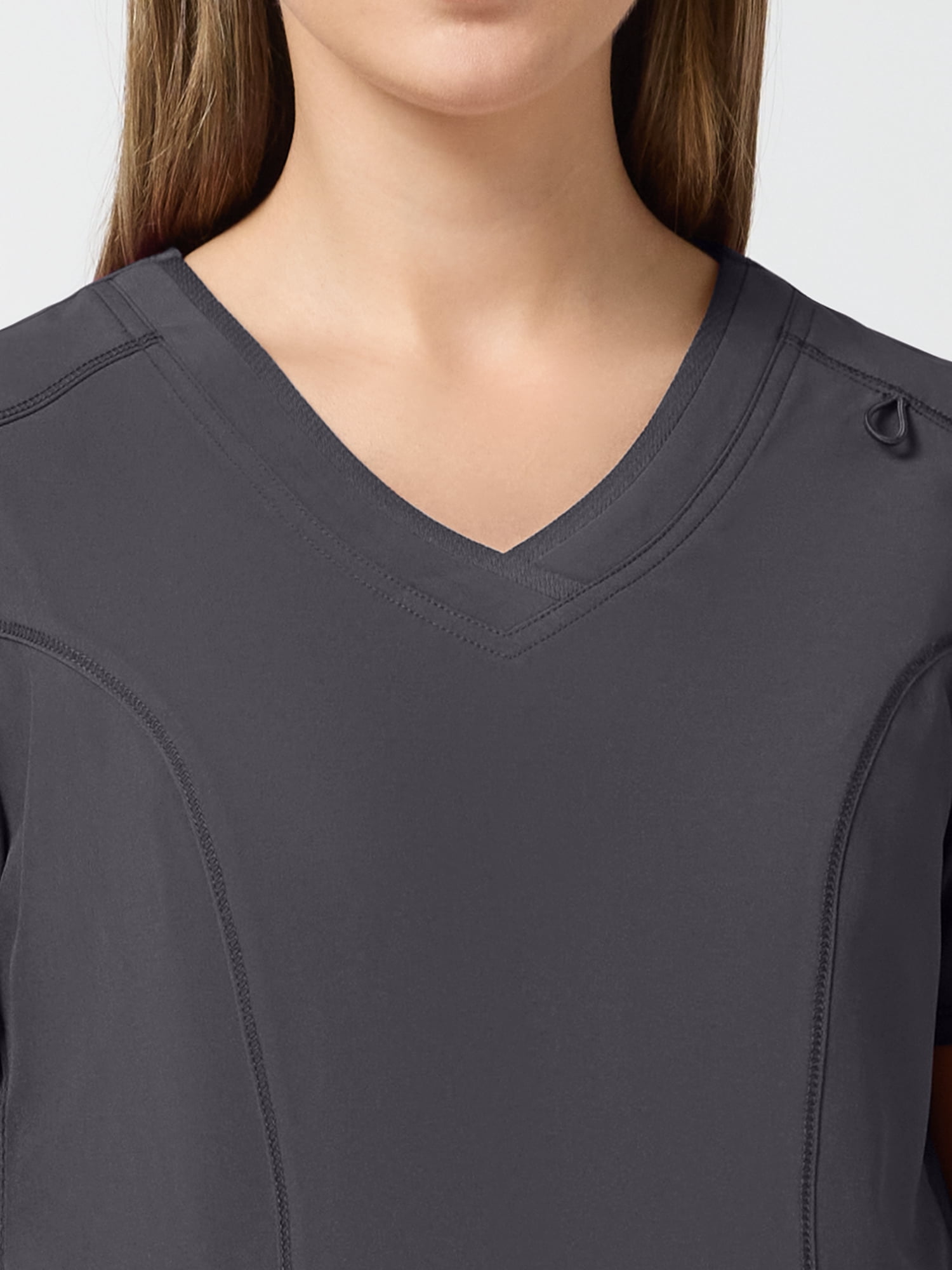 Scrubstar Performance Women’s Shaped Antimicrobial Mesh Panel V-Neck Scrub Top, Sizes XS–3XL