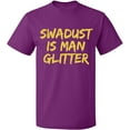 thumbnail image 2 of OXI T-Shirt - Swadust is Man Glitter, Basic Casual T-Shirt for Men's and Women Fleece T-Shirt Short Sleeve - Purple 2X-Large, 2 of 3