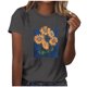 thumbnail image 1 of Tops Cortos para las Mujeres Blusas Impresas Manga Corta Cuello Redondo, Tops de Blusa para las Mujeres Primavera Verano Casual, 1 of 4