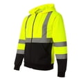thumbnail image 2 of Kishigo Hi-Vis Full-Zip Hooded Sweatshirt Size up to 5XL, 2 of 5