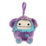 Squishmallows Original 3.5 inch Eden the Purple Bigfoot With Hearts - Child's Ultra Soft Stuffed Plush Clip-on