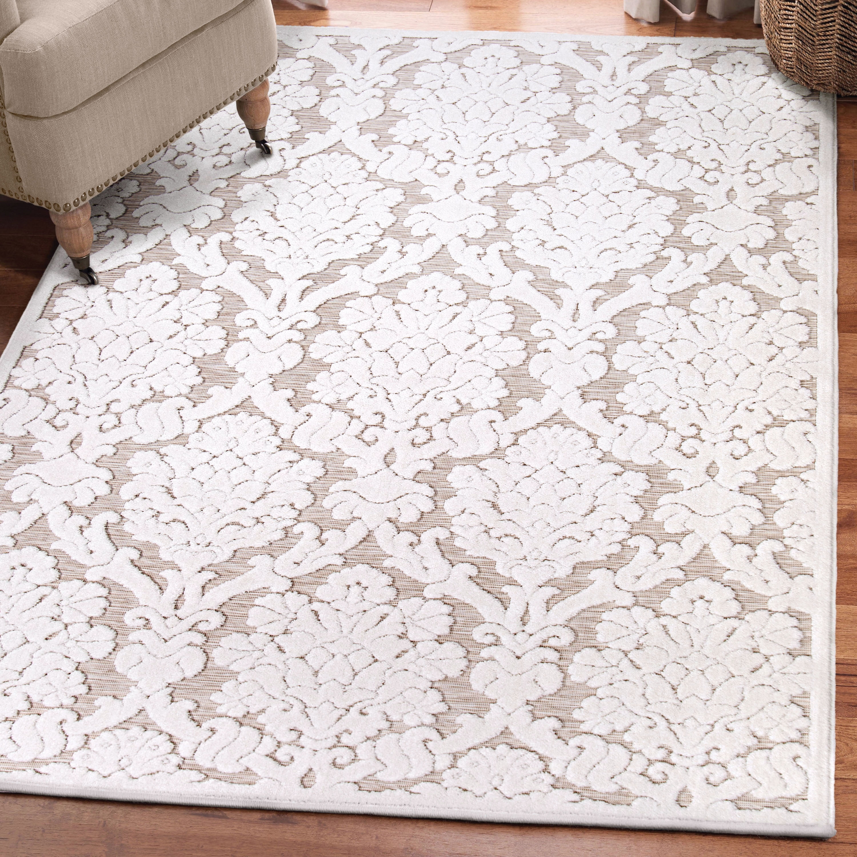 My Texas House Charlotte 9' X 13' Natural Driftwood Floral Area Rug