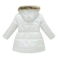 thumbnail image 4 of GYRATEDREAM Girl's Winter Coat Jacket Hooded Kids Toddler Parka Outwear Warm Cotton Puffer Hooded Jacket 4-10T, 4 of 11