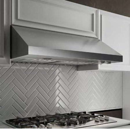 600 Cfm 36 Inch Wide Under Cabinet Range Hood With Halogen Lighting And Stainless Steel Baffle Filters From The Cervinia Collection Walmart Com Walmart Com
