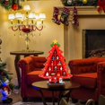 thumbnail image 5 of Árbol de Navidad de mesa de madera, árbol de Navidad de escritorio pequeño con adornos en miniatura, decoración de escritorio, escritorio de bricolaje, miniárbol, decoraciones navideñas para H-- Sailing Electrónica, 5 of 5