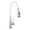 Brushed Nickel/White, variant on Transolid PF7509A-BNMB Kitchen/Laundry Faucet with Dual Spray and Flex Neck in Brushed Nickle/Matte Black